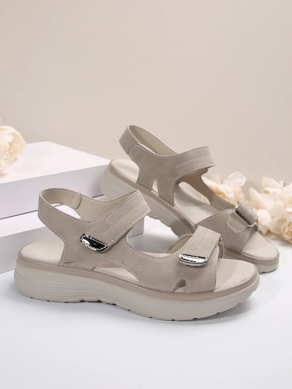 Summer Wedge Sandals for Women 2025 New Fashion Non Slip Beach Shoes Woman Lightweight Casual Platform Plus Size Sandals Women