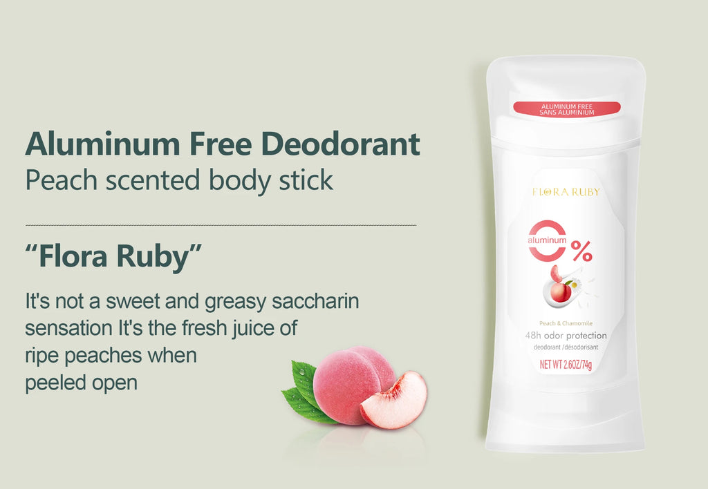Deodorant Women Aluminum Free Antiperspirant Honey Peach Stick 72H Lavender Scent Long lasting fragrance Deodorants 74g/2.6 Oz