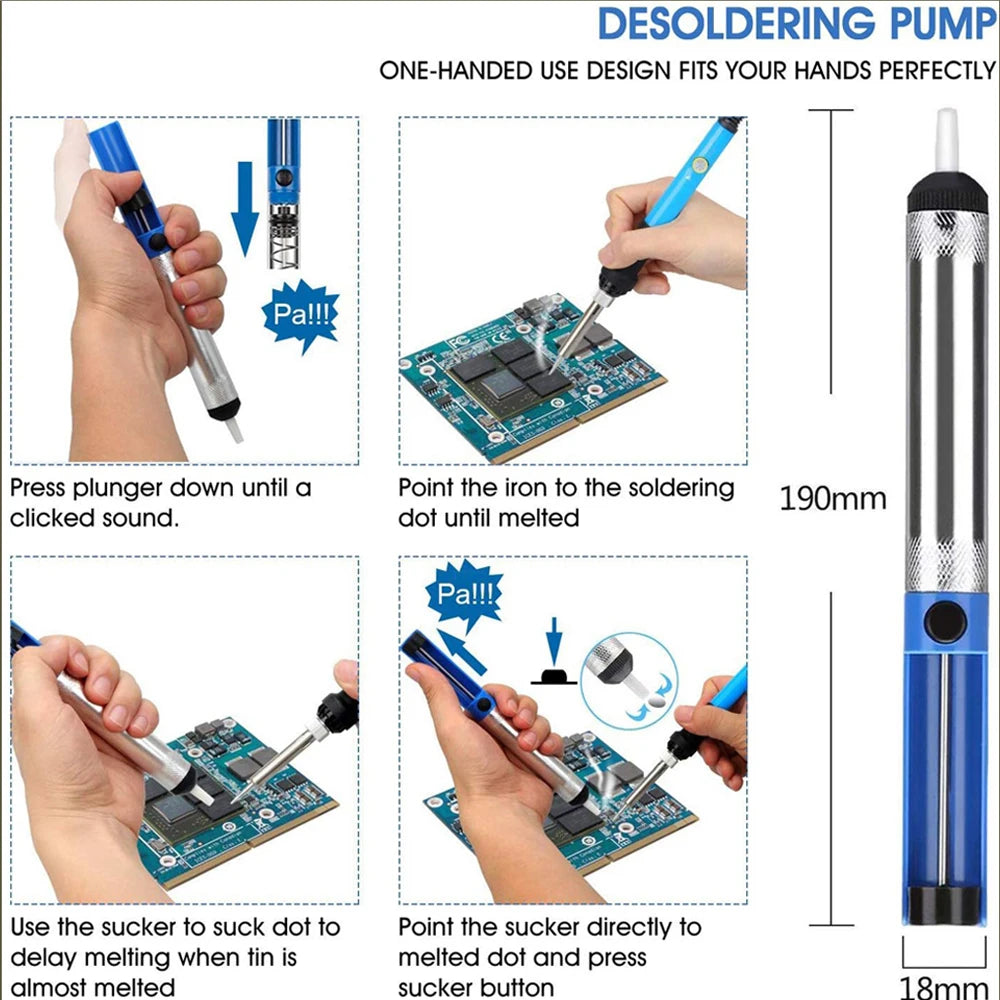 2026 Electric Soldering Iron Kits (SKU:10-IN-1)(16-IN-1)(20-IN-1) 60W Adjustable Temperature Replaceable Soldering Iron Welding