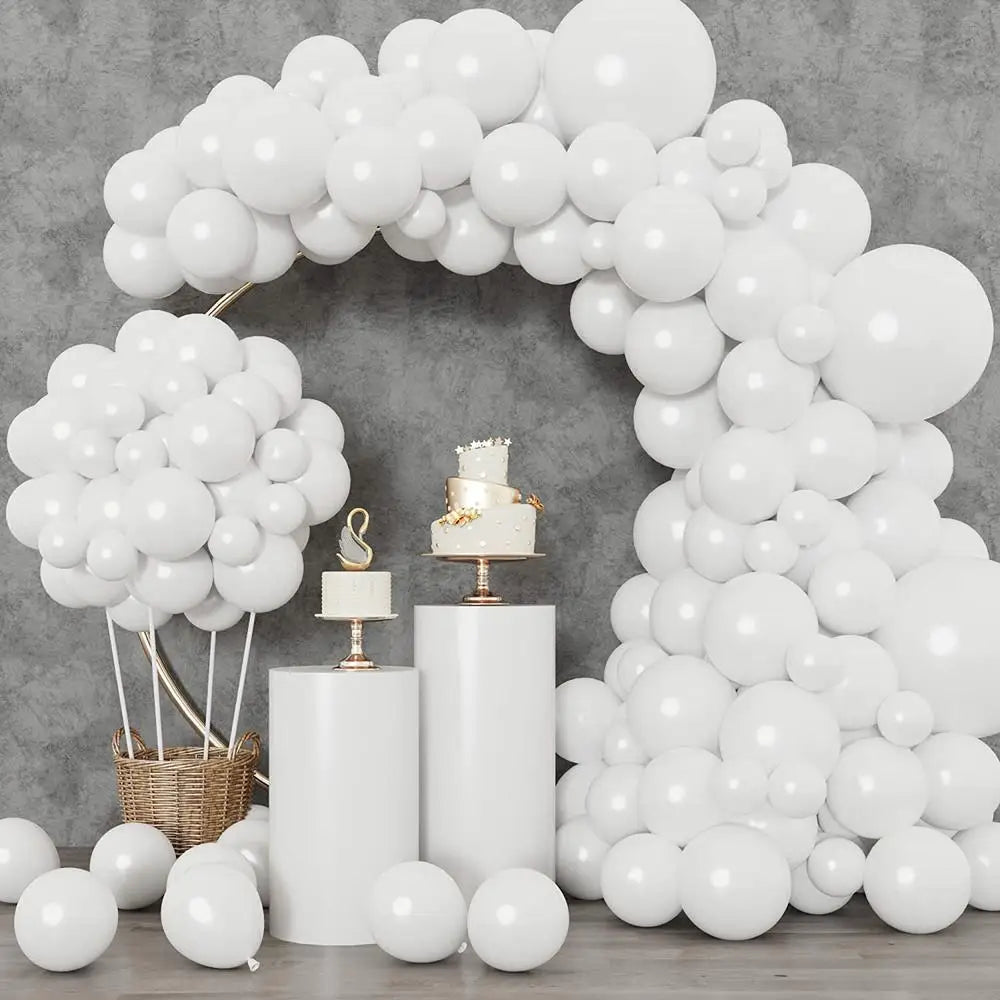 Metallic Gold Latex Balloons Set, Multi-Size Balloon Arch Kit for Birthday Party, Wedding, Graduation, Baby Shower Decorations