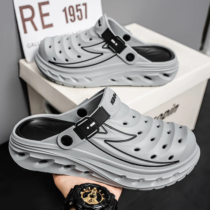 Summer Outdoor Wear for Men and Women, Non-Slip, Anti-Odor, Dual-Purpose, Wear-Resistant Beach Sandals and Slippers
