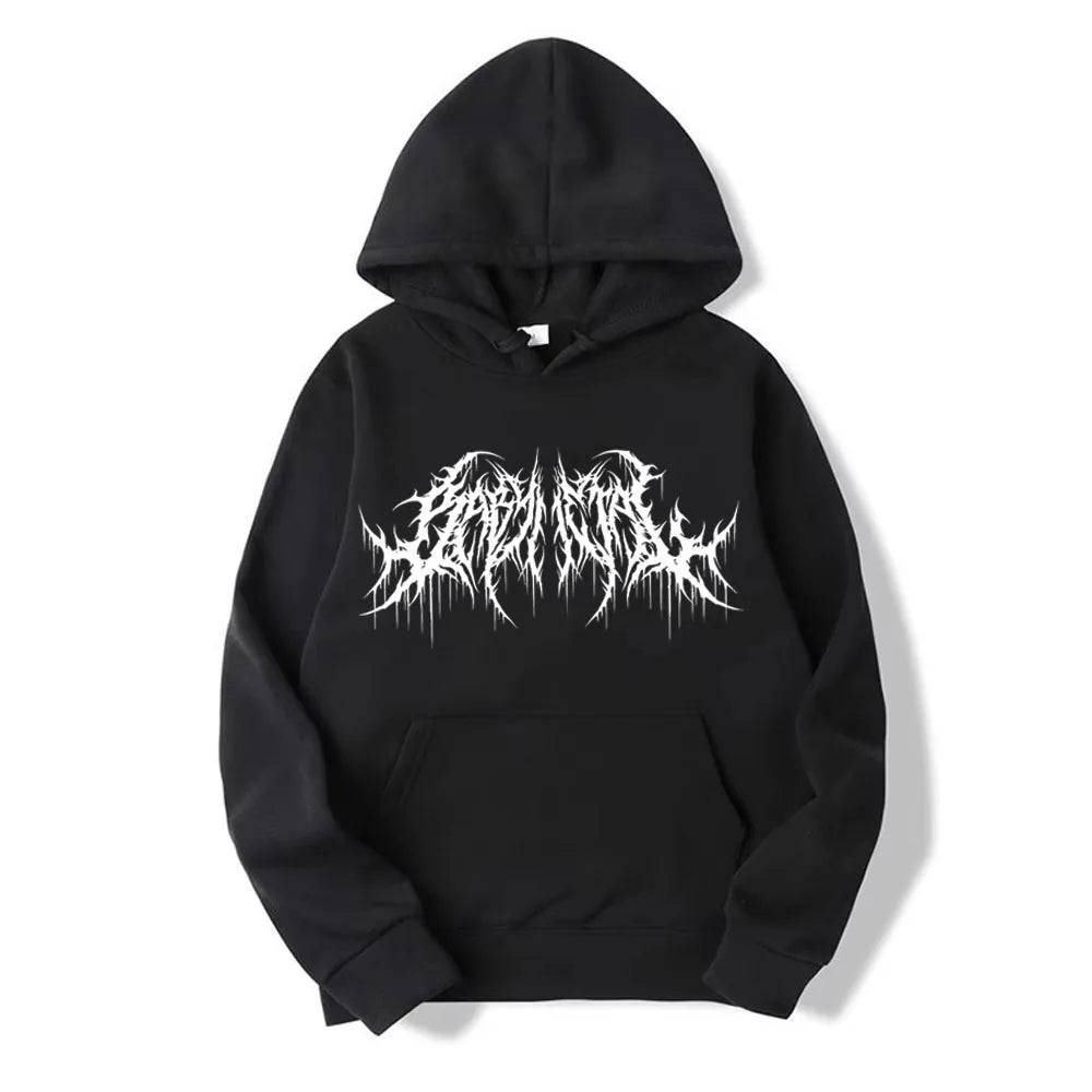 ‌Men's hoodie, graphic streetwear for men, hip-hop style, gothic long-sleeve pullover for spring and autumn WK020