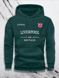 A Trendy Men's Fashion Pullover with Letter Print Design From Liverpool UK for Autumn and Winter Is Warm Comfortable and Sporty