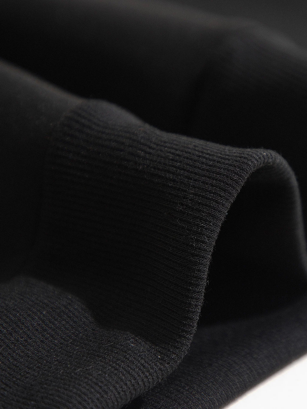 Minimalist Black Hooded Pullover, Casual Loose Sweatshirt with Front Pocket