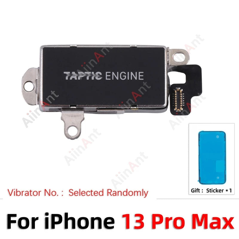 100% Test AiinAnt For TAPTIC ENGINE Vibrator Motor Flex Cable For iPhone 12 13 14 15 Pro Max Plus mini with Sticker Spare Parts