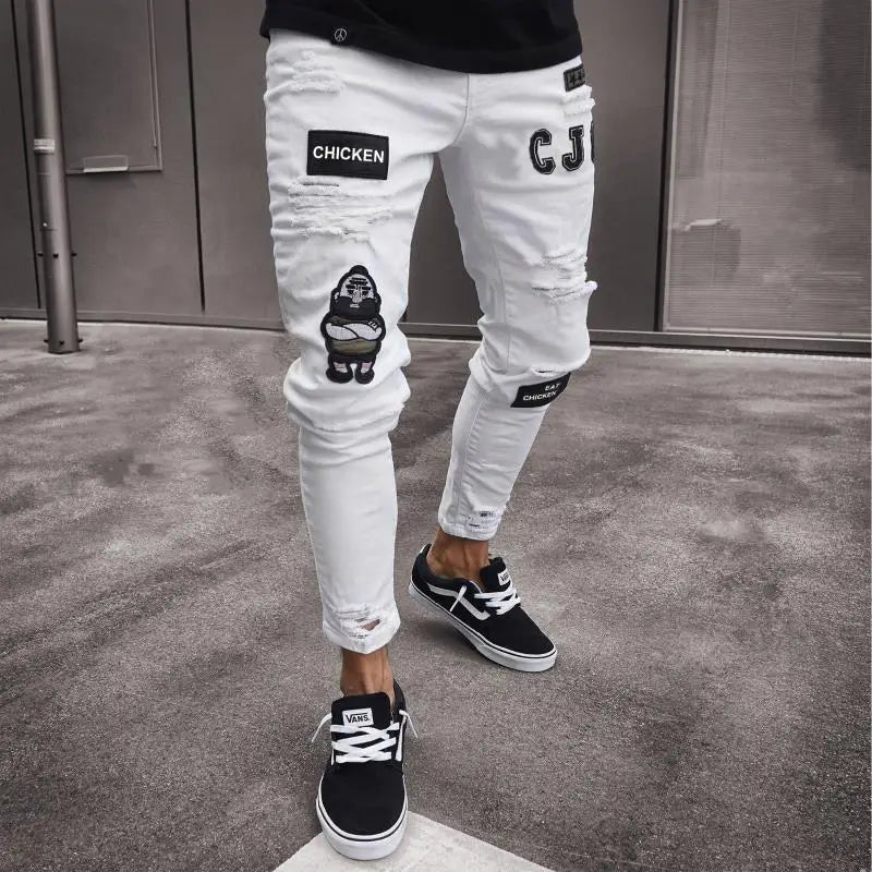 New 2025 high-quality Fashion Casual Cotton Business Black Denim Pants Male Trousers Men's Stretch Regular Fit Jeans S-XXXL
