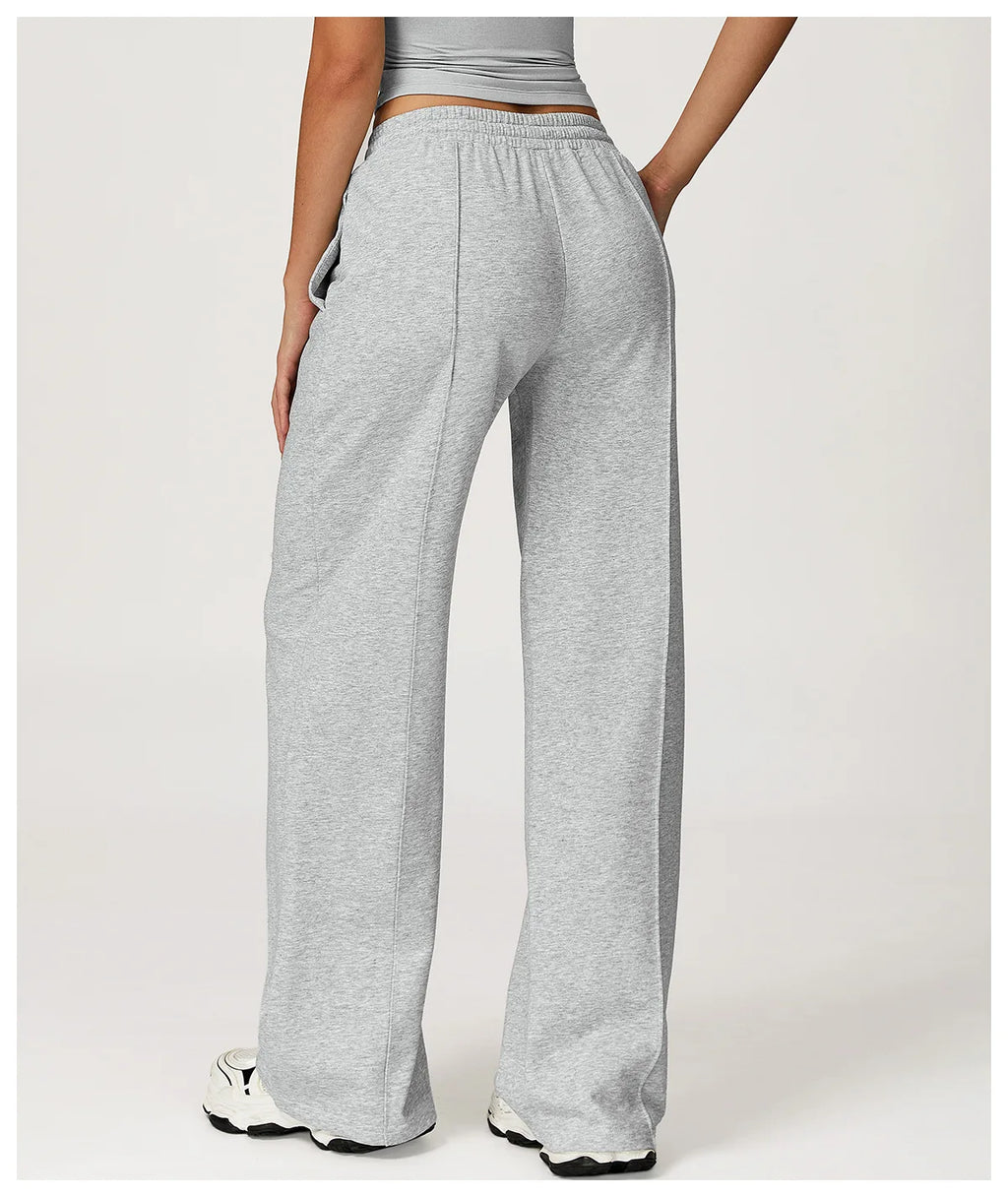 Women's High Waisted Straight pants Sweatpants Casual Yoga Jogger Pants elegant pants Women Pants Yoga With Pockets pantalones