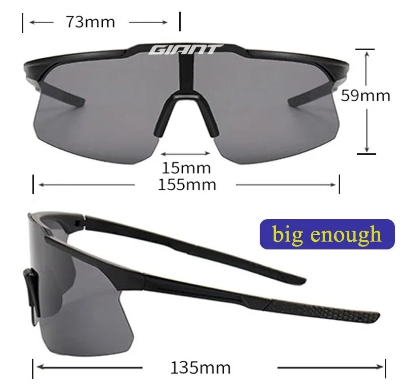 2025 giant new cycling Glasses UV400 Protection, Anti-Fog, Sports Sunglasses for Men Women with case
