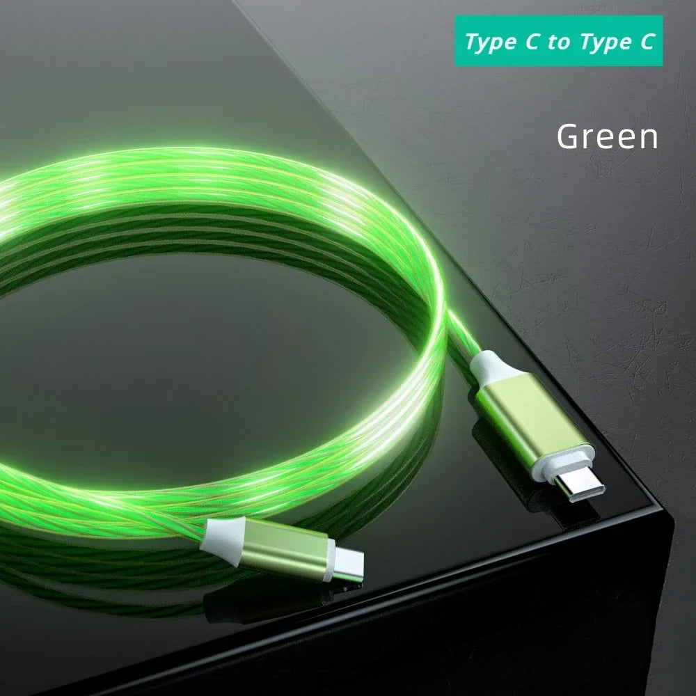 LED PD 60W USB Type C to USB C Cable for iPhone 15 Pro Max Xiaomi Huawei  Fast Charging Charger Data Cable USB-C Cable 1m 2m