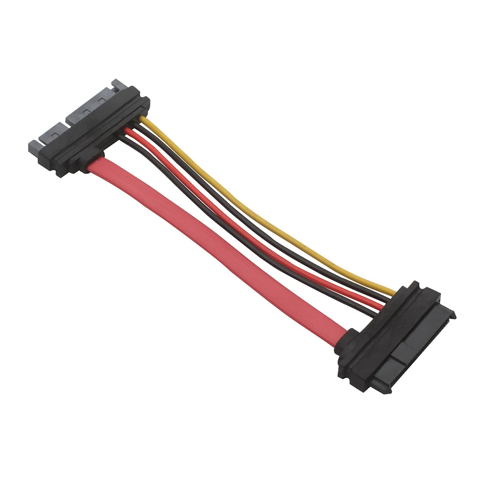 SAS to SATA SFF-8482 SAS 29 Pin to SATA 22Pin Hard Disk Extension Cable with 15 Pin SATA Power Port