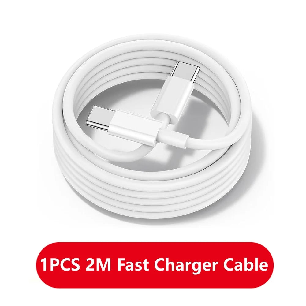 1-3pcs 120W PD USB-C to USB C Fast Charger Cable For Apple iPhone 17 Pro Max 16 15 Plus 14 13 12 11 X XS Type C Quick Charging