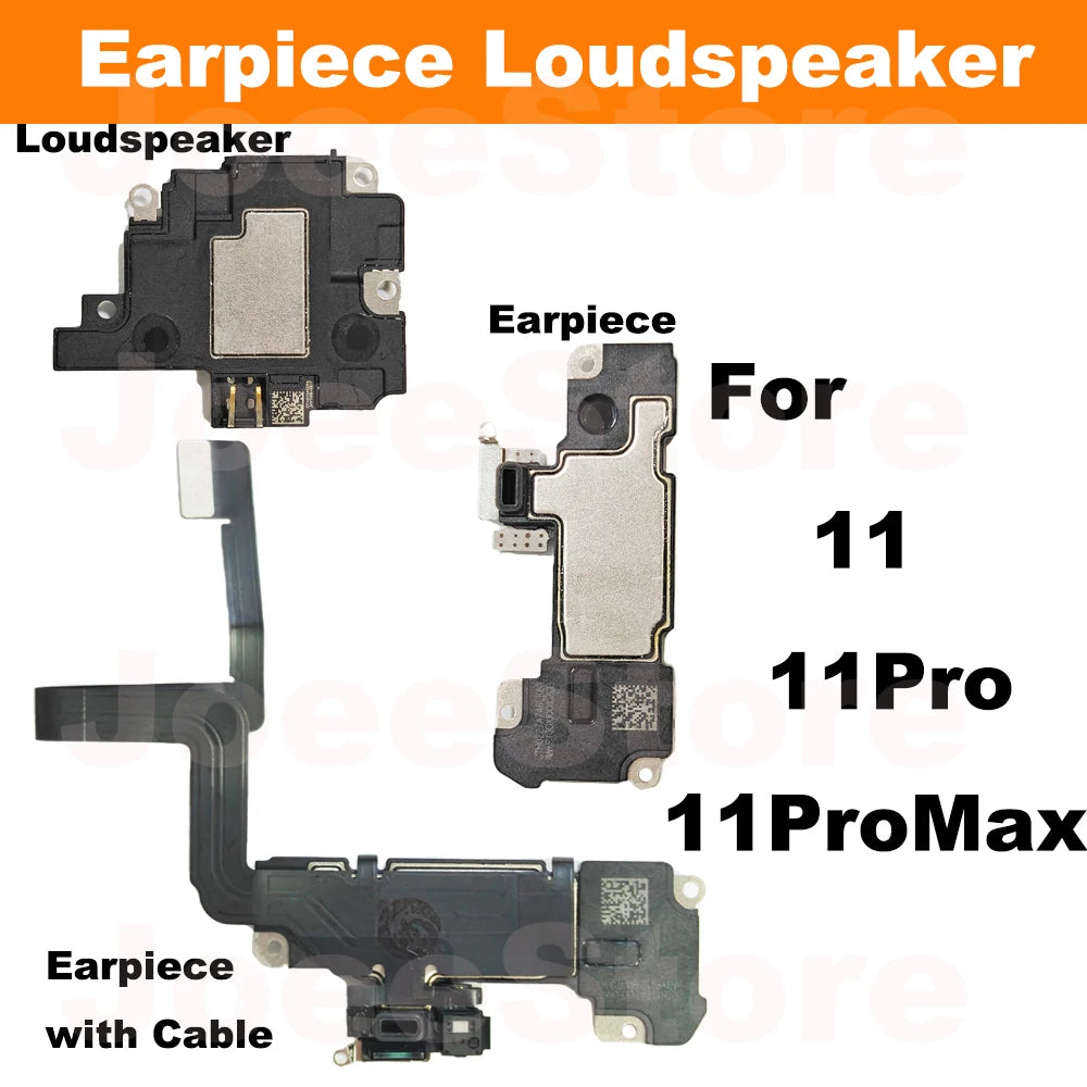 Earpiece For iPhone 11 11Pro 11ProMax Ear Speaker With Proximity Sensor Flex Cable Top Small Headset Fix Sound Loudspeaker Parts