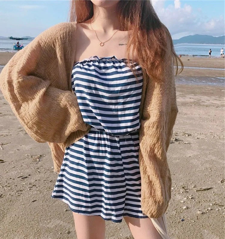 Knitted Cardigan women plus size Summer cardigan Sweater women Loose Hollow coat kardigan Sweter Cardigans korean top