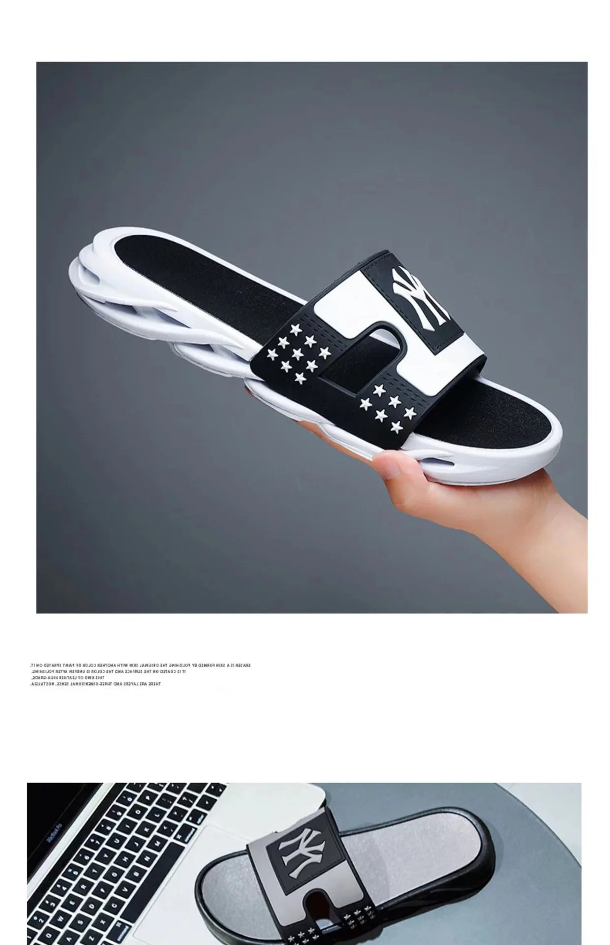 Summer Sandals Slippers Men Beach Outdoor Non-Slip Fashion Flip-Flops Brand Sports Street Wear Casual Shoes Ciabatte Uomo Trend