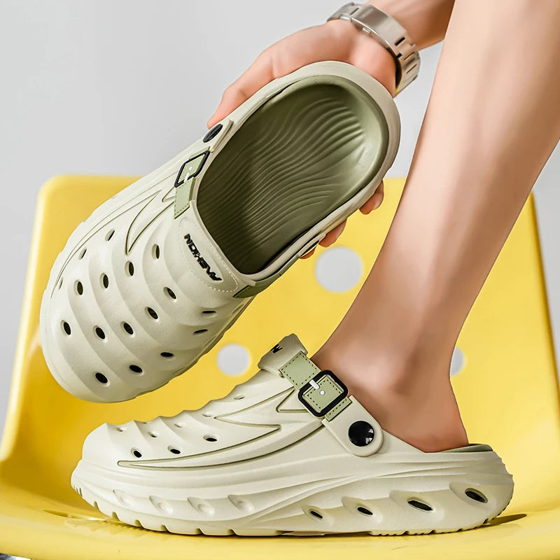 Summer Outdoor Wear for Men and Women, Non-Slip, Anti-Odor, Dual-Purpose, Wear-Resistant Beach Sandals and Slippers