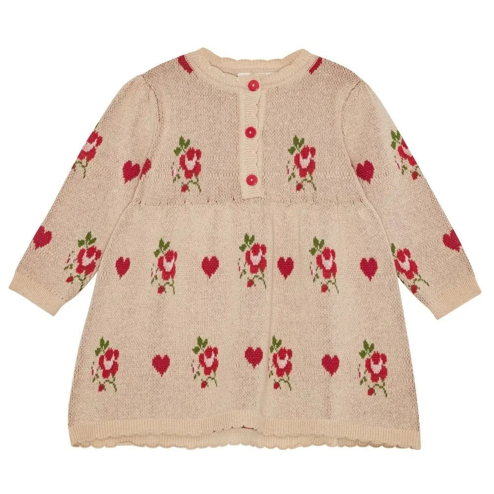 Knitted Sweater FL Brand Christmas Winter Baby Dresses Cardigan Toddler Girls Clothes Casual Dress Long Sleeve Tops and Pants