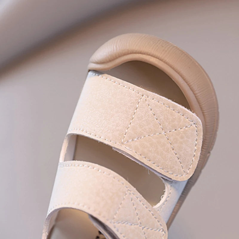 Summer Kids Sandals Fashion Solid Color Toddler Sandals Soft Bottom Girls Baby Boys Shoes Beach Sandals