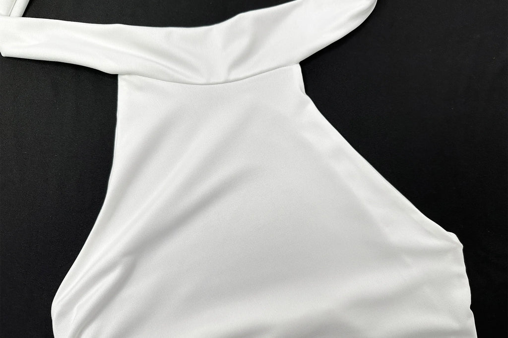 Fairyshely 2026 Sexy Summer Solid Sleeveless Off Shoulder Crop Top Women Tied Bodycon Tops Lady Backless Club Party Clothes