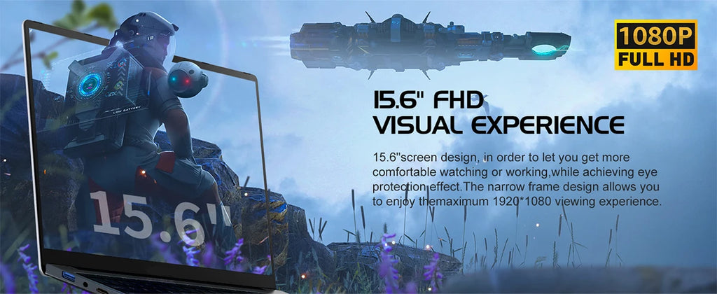 15.6" Laptop Windows 11 Core i9-10980HK Computer PC Gamer 16GB RAM Notebook Laptops Fingerprint Unlock Backlight Study Computer