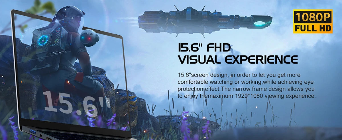 15.6" Laptop Windows 11 Core i9-10980HK Computer PC Gamer 16GB RAM Notebook Laptops Fingerprint Unlock Backlight Study Computer