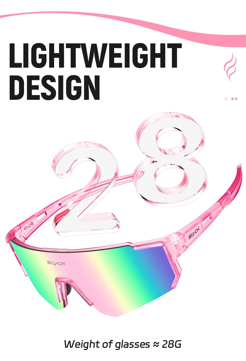 SCVCN Fsshion Sunglasses Street Cycling Glasses Bike Men UV400 Sports MTB Outdoor Bicycle Women Sunglasses Multi Color Riding