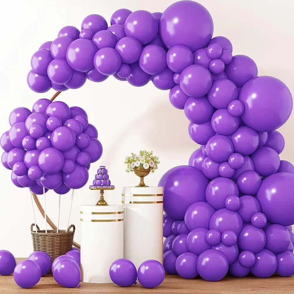 Metallic Gold Latex Balloons Set, Multi-Size Balloon Arch Kit for Birthday Party, Wedding, Graduation, Baby Shower Decorations