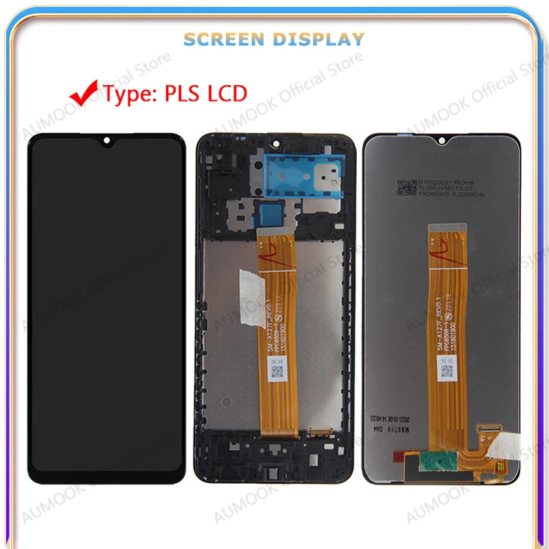 6.5" LCD Display For Samsung Galaxy A12 A125 A12 Nacho A127 M12 M127 LCD Touch Screen Digitizer Assembly Panel LCD Repair Parts