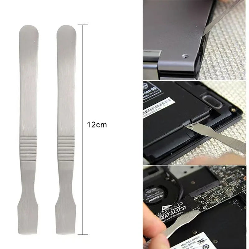 1-5Pcs Metal Tin Scraping Knife Stainless Steel Phone Tin Scraping Knife For Mobile Phone Electronic Repair Disassemble Crowbar