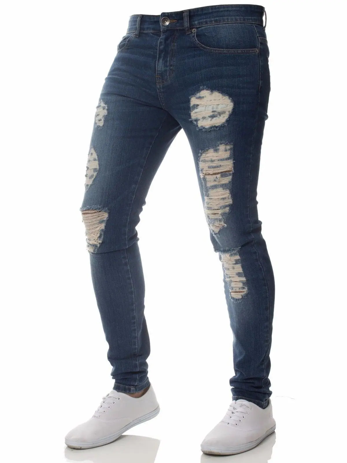 New 2025 high-quality Fashion Casual Cotton Business Black Denim Pants Male Trousers Men's Stretch Regular Fit Jeans S-XXXL