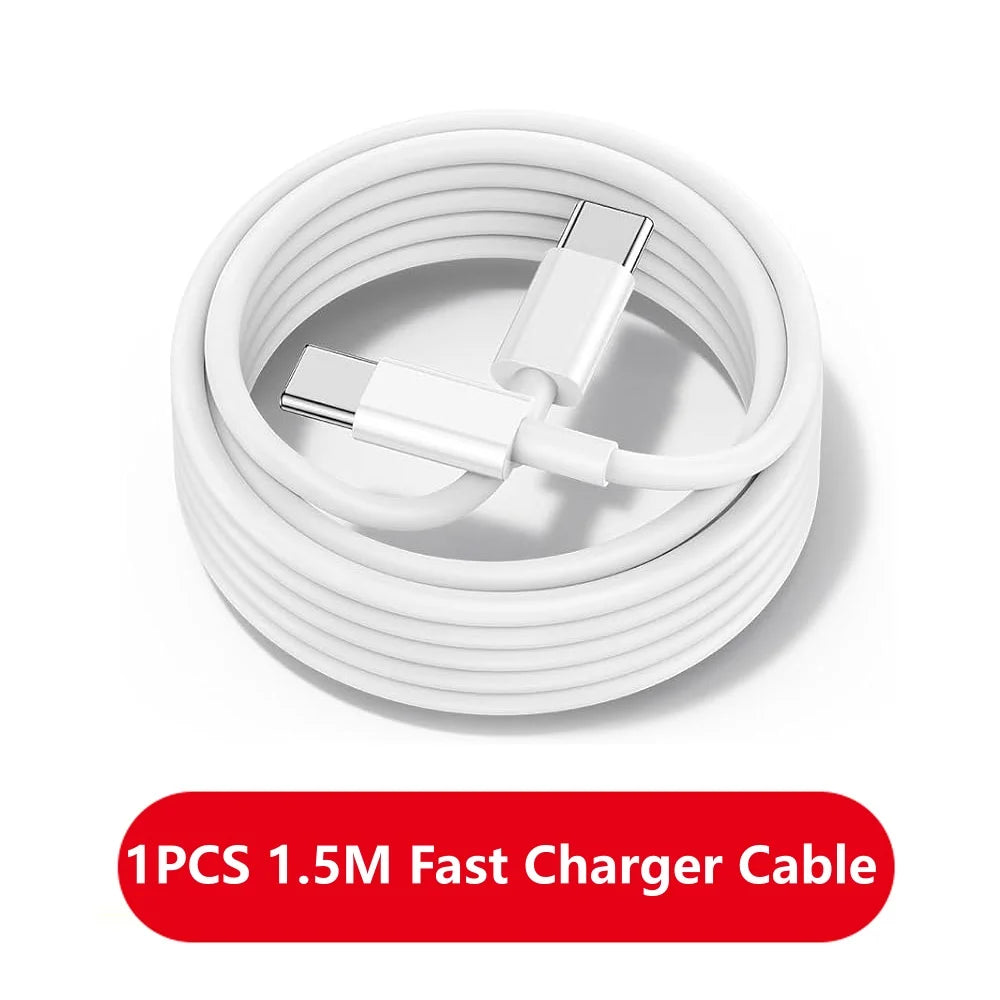 1-3pcs 120W PD USB-C to USB C Fast Charger Cable For Apple iPhone 17 Pro Max 16 15 Plus 14 13 12 11 X XS Type C Quick Charging