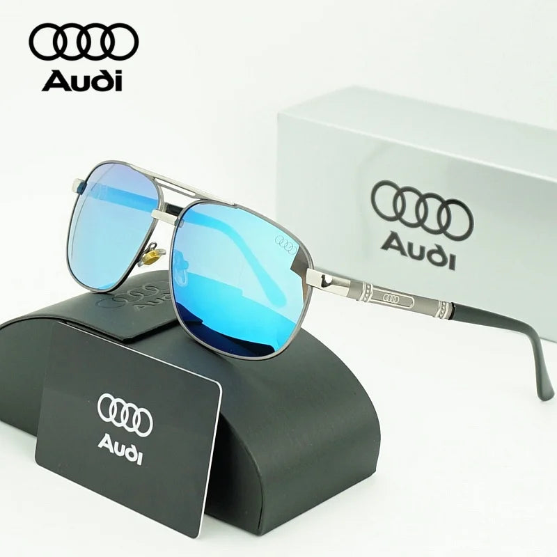 AUDI Polarized Sunglasses With Original Box Men Luxury Designer Driving Sun Glasses Male Pilot Eyewear UV400 Goggles for Gift