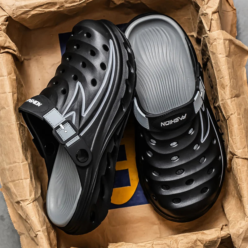 Summer Outdoor Wear for Men and Women, Non-Slip, Anti-Odor, Dual-Purpose, Wear-Resistant Beach Sandals and Slippers