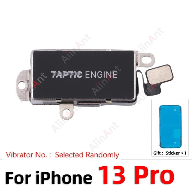 100% Test AiinAnt For TAPTIC ENGINE Vibrator Motor Flex Cable For iPhone 12 13 14 15 Pro Max Plus mini with Sticker Spare Parts