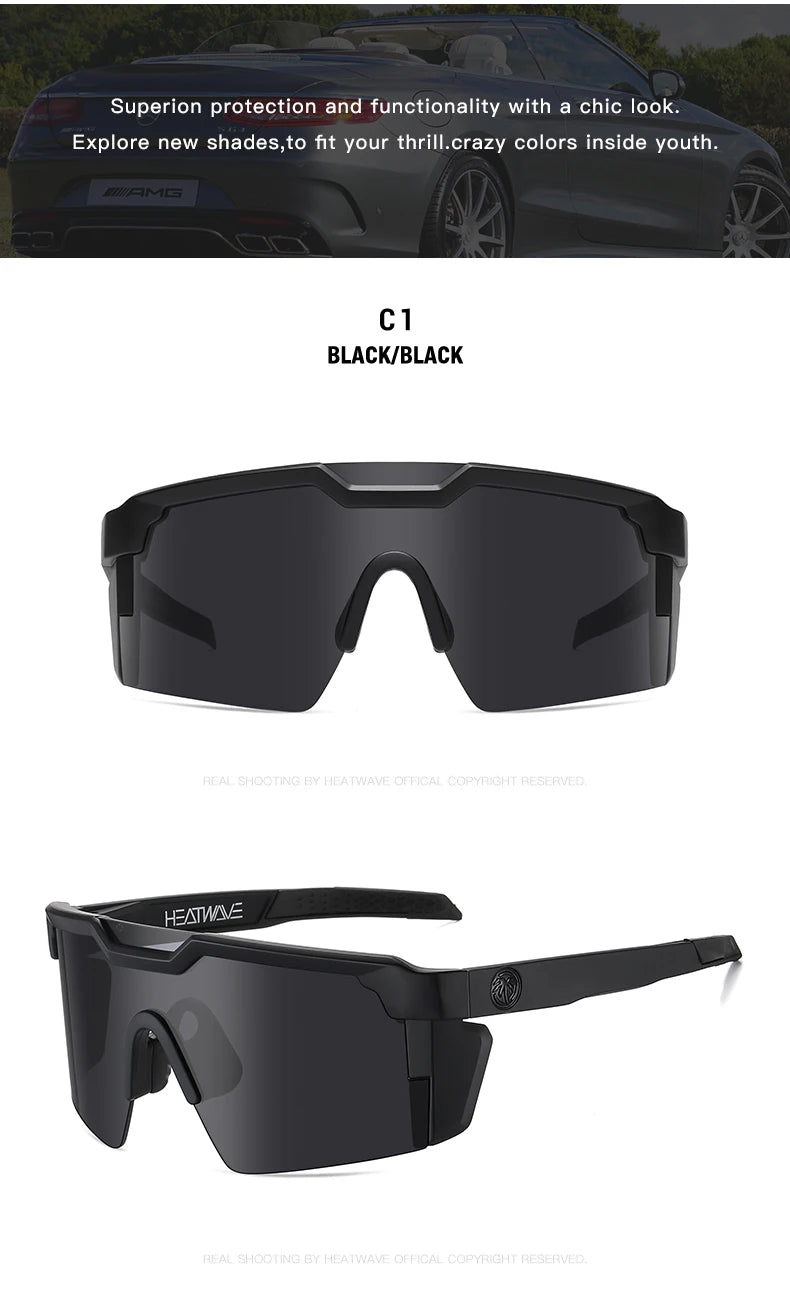 wave square women men Sunglasses Men UV Eyewear Vintage Fashion Square Men's Sun Glasses HW05
