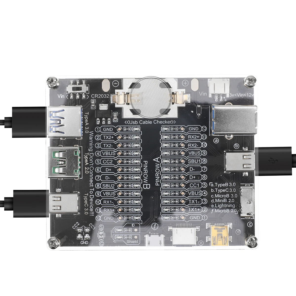 USB Cable Data Line Test Board Cable Checker USB Cable Tester Short Circuit On-Off Switching For Type-C Test Board Tool