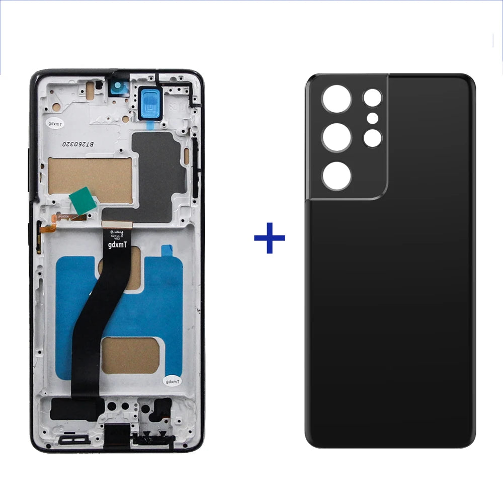 Tested S21 Ultra For Samsung S21 Ultra 5G G998B G998U G998W LCD Display Touch Screen Digitizer Assembly Replacement