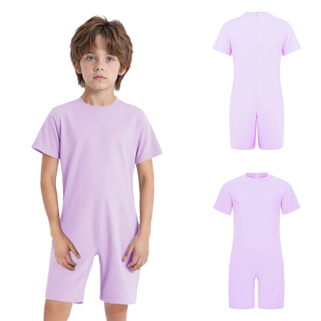 Children Anti-Strip Jumpsuit Kids Special Needs Adaptive Clothing Cotton Rompers Zipper One Piece Jumpsuit for Wearing All Day