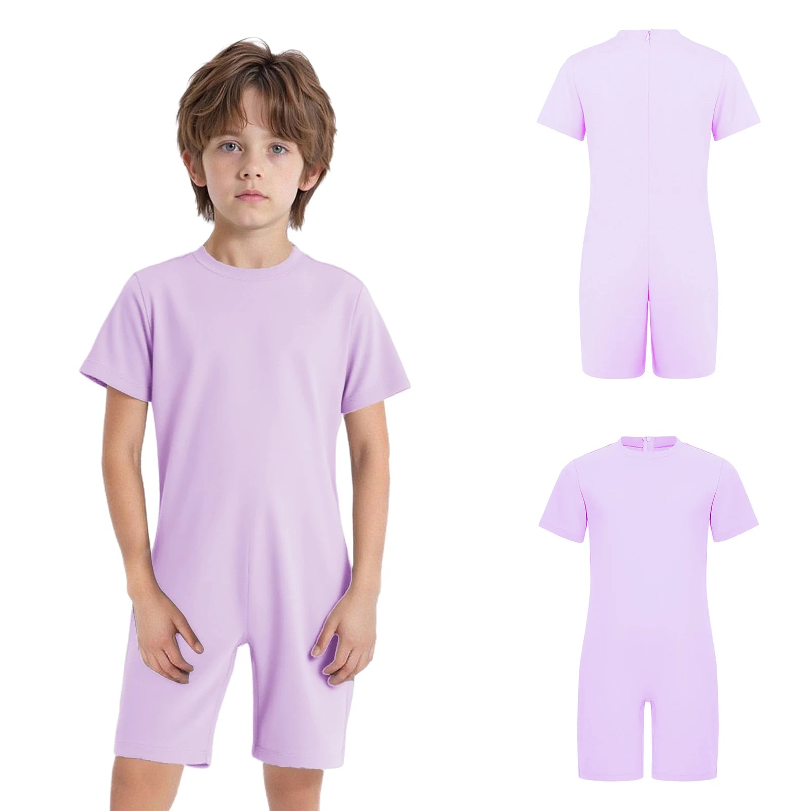 Children Anti-Strip Jumpsuit Kids Special Needs Adaptive Clothing Cotton Rompers Zipper One Piece Jumpsuit for Wearing All Day