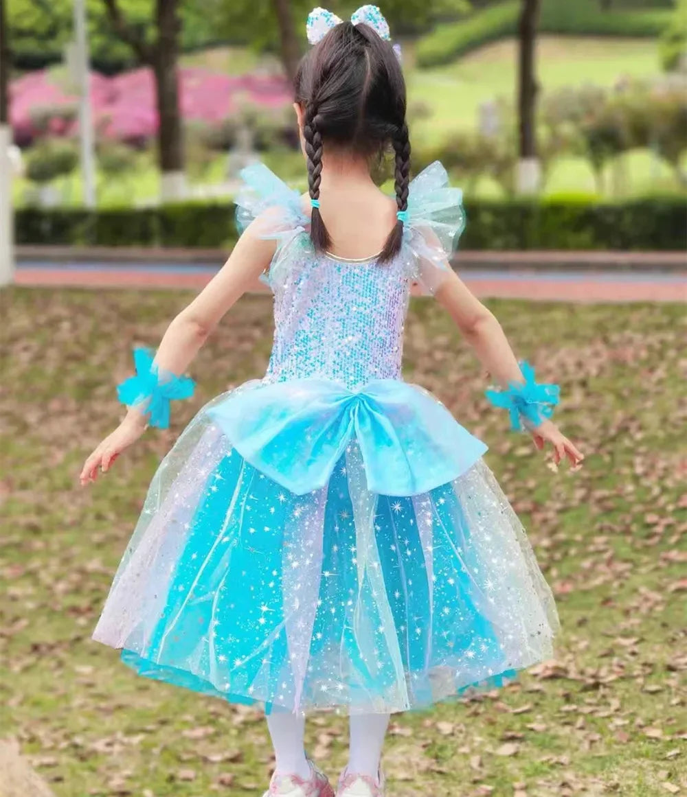 Summer Stage Girl Dress Tutu Ballerine Dance Kids Ballet Leotards Party Baby Dresses Outfit Ballet Girls Clothing Vestidos