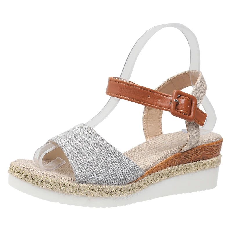 Summer Woman Sandals Shoes Soft Shoes Woman Elegant Sandals Woman Wedge Ladies Shoes Party Footwear Female Women Sandal