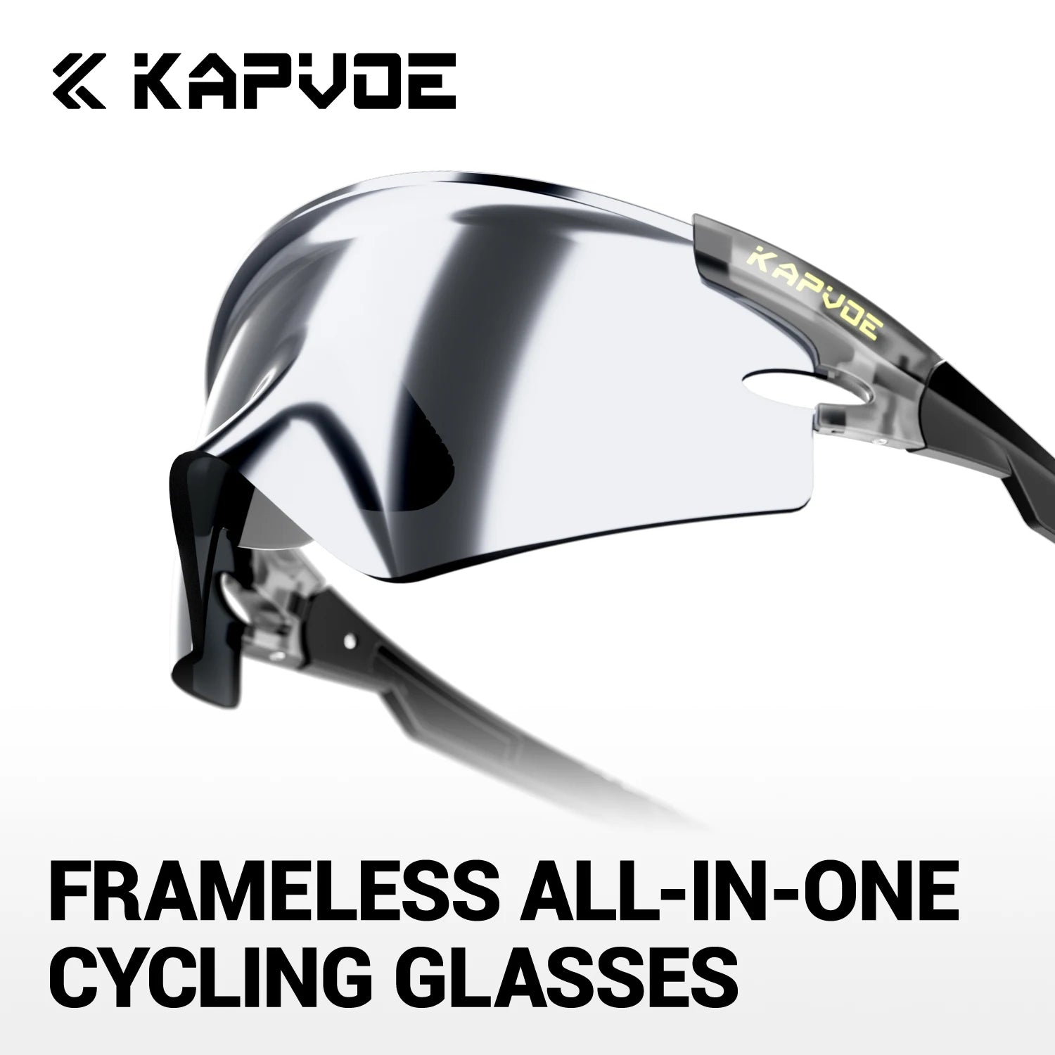 Kapvoe New Eagle Beak Photochromic Cycling Sunglasses Men Women MTB Glasses UV400 Bicycle Eyewear Sports Outdoor Bike Goggles