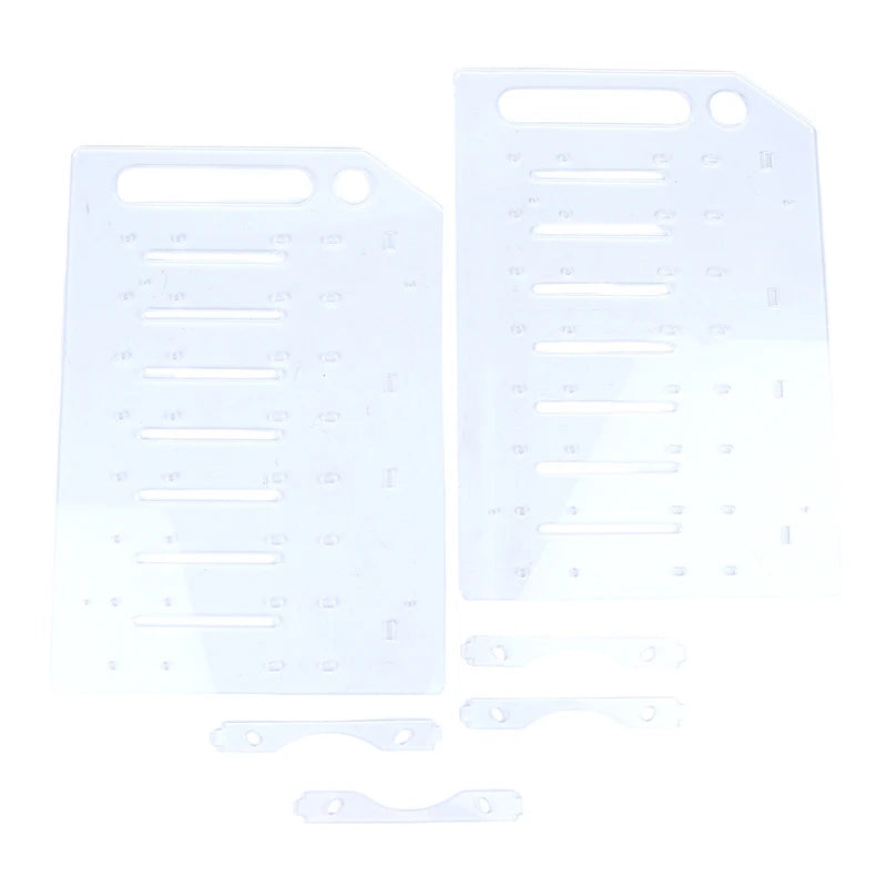 【C】3/4/6/8Layer Hard Drive Cage Hard Drive Bracket For 3.5in HDD SSD DIY Storage Acrylic Rack Shelf With Cooling Fan Space