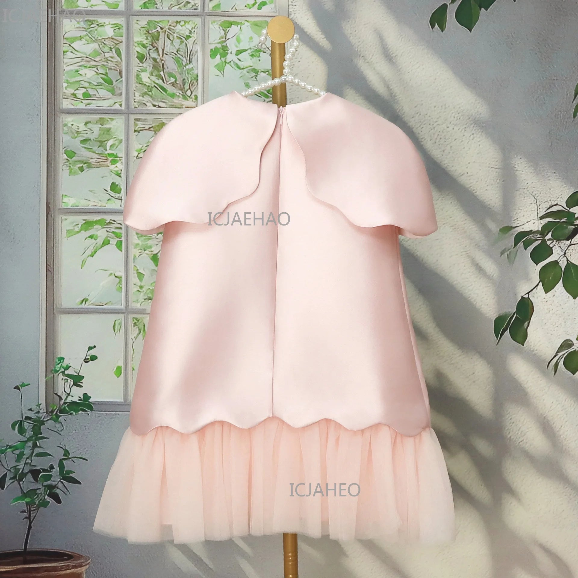 Festive Dress for Girl Baby Dresses for Eid Flowers Birthday Party Clothes Princess Formal Celebration Shawl Pink Skirt Costumes