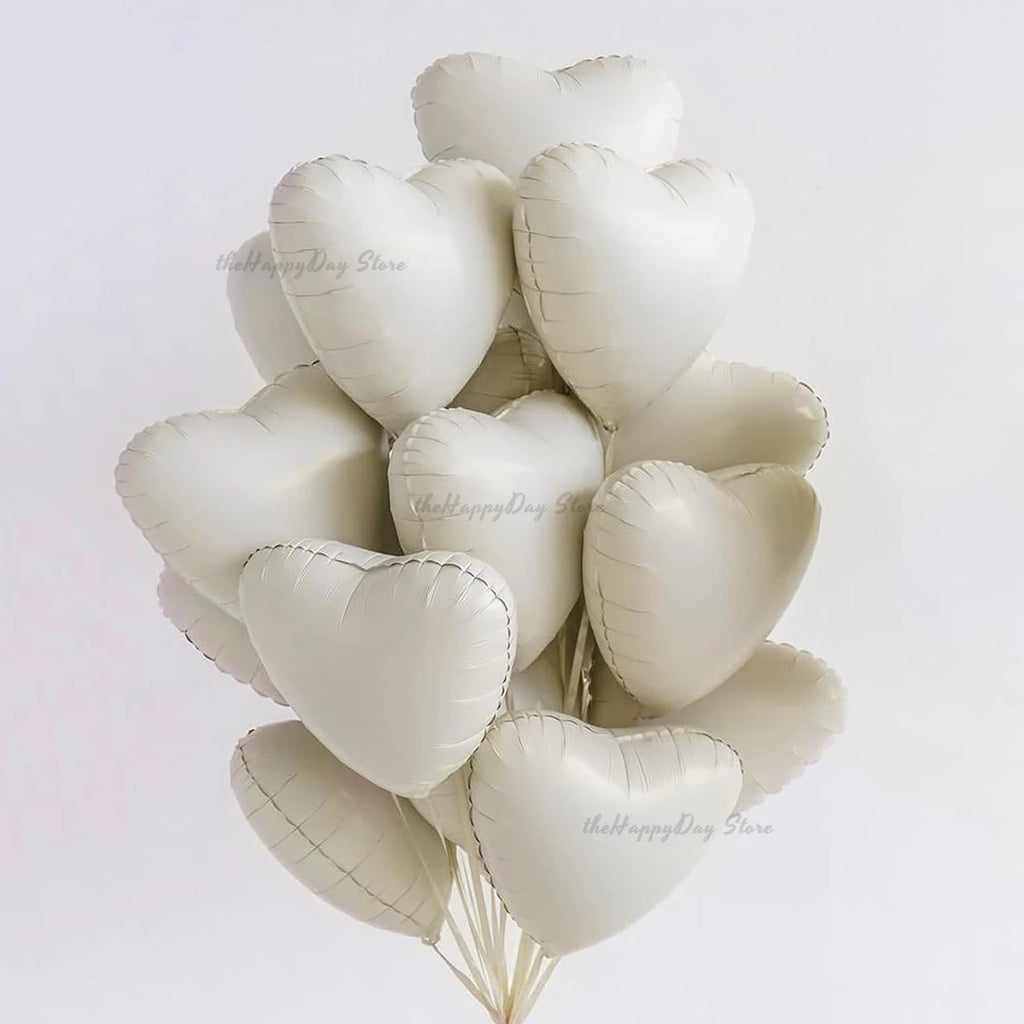 10/5Pcs Metal Silver Gold 4D Round Foil Balloon Mylar Balloons for Birthday Wedding New Year Baby Shower Party Decorations