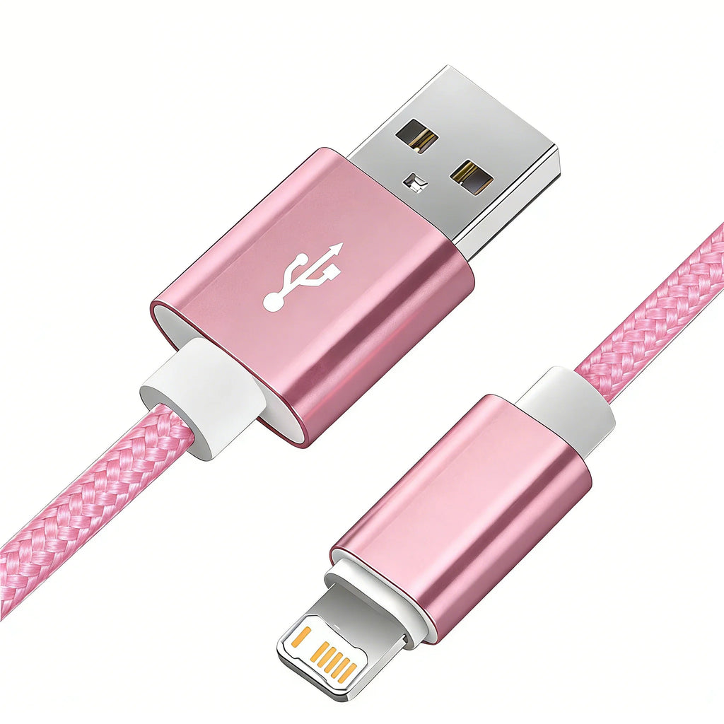 For iPhone 11 12 13 Mini 14 Pro Max USB Fast Charging Braided Cable For iPhone 7 8 14 Plus X XR XS Max Quick Charge Weaving Wire