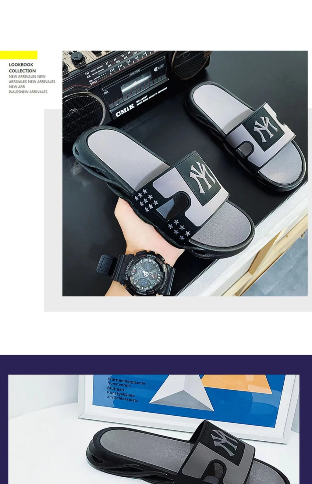 Summer Sandals Slippers Men Beach Outdoor Non-Slip Fashion Flip-Flops Brand Sports Street Wear Casual Shoes Ciabatte Uomo Trend