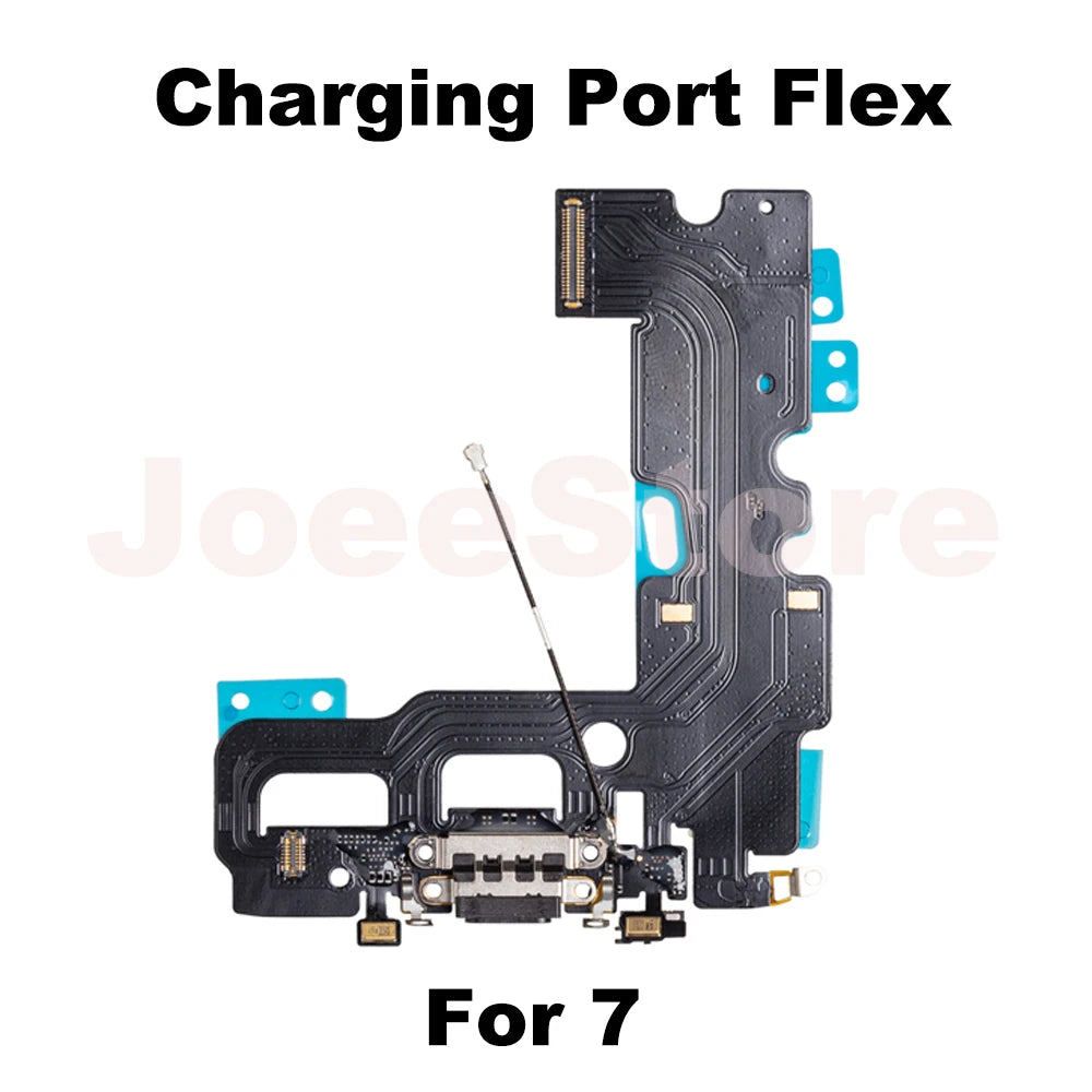 1pcs Charging Port Flex Cable for iPhone 11 X XS XSMax XR 6 6S 7 8 Plus USB Charger Dock Connector With Microphone Ribbon Repair
