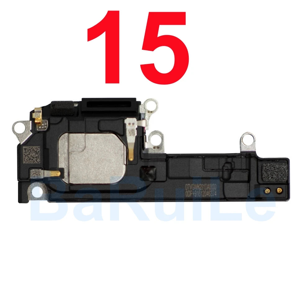 BaRuiLe Bottom Loudspeaker For iphone 12 13 14 Pro Max Mini 16 15 Plus Loud Speaker Ringer Buzzer Flex Cable Replacement Part