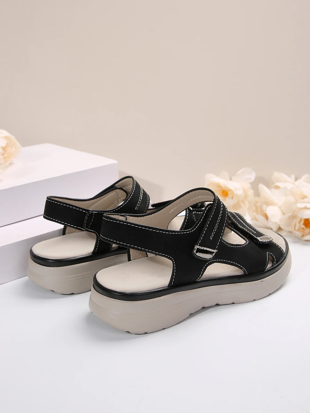 Summer Wedge Sandals for Women 2025 New Fashion Non Slip Beach Shoes Woman Lightweight Casual Platform Plus Size Sandals Women