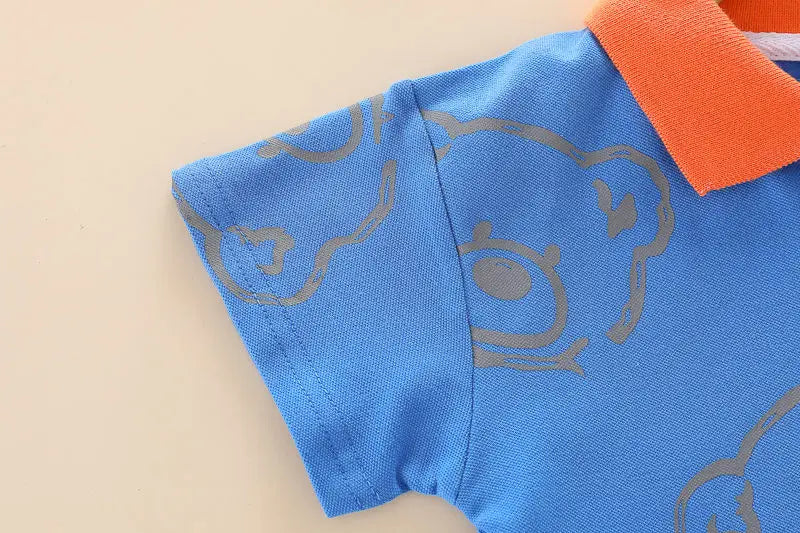 New Summer Baby Clothes Suit Children Boys Girls Cartoon Bear T Shirt Shorts 2Pcs/Set Toddler Casual Clothing Kids Tracksuits